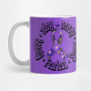 Purple Ribbon Support Awareness Mug